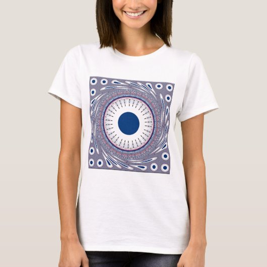 Chic Energetic Eye Design: een betoverend patroon T-shirt (Voorkant)