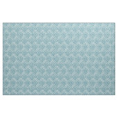 Chic Ethnic Ogee Pattern in Blauwgroen op White Stof (Yard (91,4 cm))