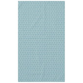 Chic Ethnic Ogee Pattern in Blauwgroen op White Tafelkleed (Voorkant)
