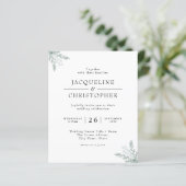 Chic Eucalyptus Budget Floral Weddenschap (Staand voorkant)