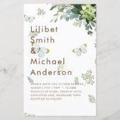 Chic Eucalyptus Greenery Leaves Emerald Wedding (Voorkant)