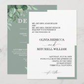 Chic Eucalyptus Greenery Wedding (Voorkant / Achterkant)