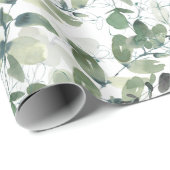 Chic Eucalyptus Pattern Cadeaupapier (Rol Hoek)