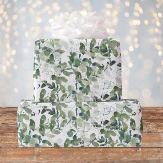 Chic Eucalyptus Pattern Cadeaupapier