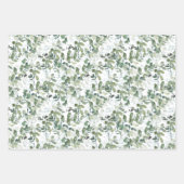 Chic Eucalyptus Pattern Inpakpapier Vel (Voorkant)