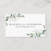 Chic Eucalyptus QR-code Visitekaartje (Voorkant)