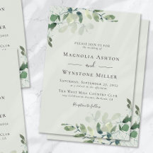 Chic Eucalyptus Sage Green Wedding