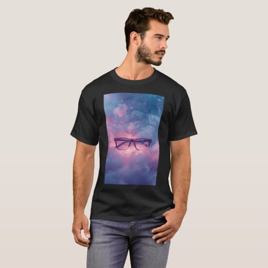 Chic Eyewear with Soft Glow Effect T-shirt (Voorkant volledig)