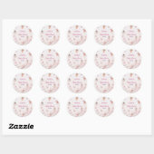 Chic Fairy Princess Baby shower Stickers (Vel)