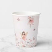 Chic Fairy Princess Garden Baby shower Cups Papieren Bekers (Achterkant)