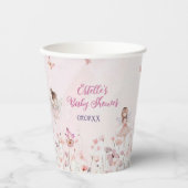 Chic Fairy Princess Garden Baby shower Cups Papieren Bekers (Voorkant)