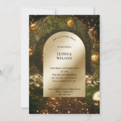 Chic Fairy Tale Enchanted Forest Baby shower Kaart (Voorkant)