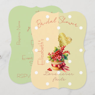 Chic Faith Bloemig Bes Bow Cupcake Stippen Hart Kaart
