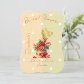 Chic Faith Bloemig Bes Bow Cupcake Stippen Hart Kaart (Staand voorkant)