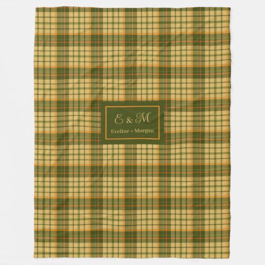 Chic Fall Plaid Throw Modern Rustic Cozy Blanket Fleece Deken (Voorkant)