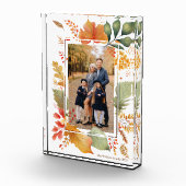 Chic Family Thanksgiving Herfst Leaf Border Fotoblokken (Rechts)
