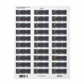 Chic Fancy Bear R.L. thema retouradreslabel Etiket (Full Sheet)