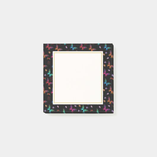 Chic Fancy Butterflies Patroon Post-it® Notes (Voorkant)