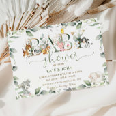 Chic Farm Animals Greenery Baby shower Neutraal Kaart