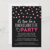 Chic Faux Glitter Bachelorette Party Kaart (Voorkant)