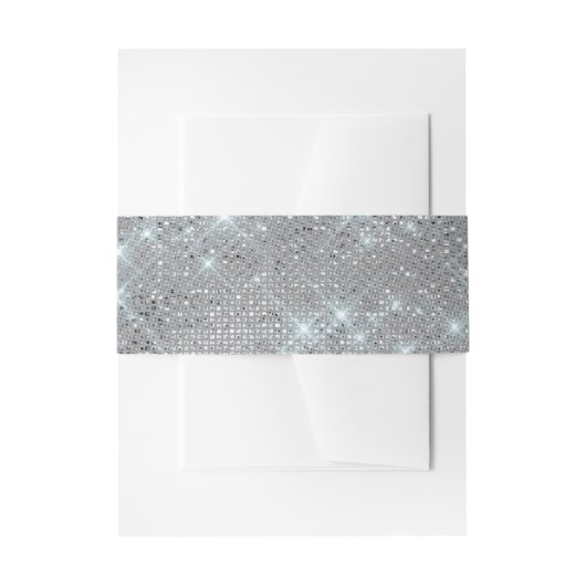 Chic Faux Glitter Sparkling Diamonds Vrijgezellenf Uitnodigingen Wikkel (Voorkant Voorbeeld)