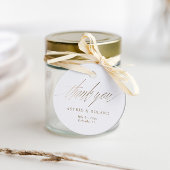 Chic Faux Gold Calligraphy Favoriete bruiloft Bedankjes Labels