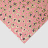 Chic Faux Gold en Black Cheetah Afdrukken op koraa Tissuepapier (Detail)