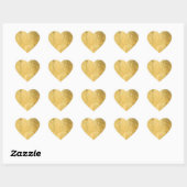 Chic Faux Gold Foil Hart Stickers (Vel)