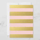CHIC FAUX GOLD FOIL Roze TABEL NUMMER KAARTEN (Achterkant)