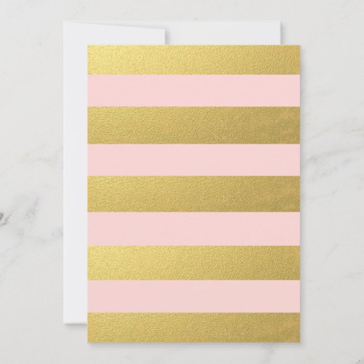 CHIC FAUX GOLD FOIL Roze TABEL NUMMER KAARTEN (Achterkant)