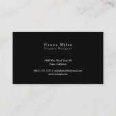 Chic Faux Gold Foil Visitekaartje (Achterkant)