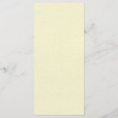 Chic Faux Gold Foil Wedding Menu Sjabloon - Ivoork (Achterkant)