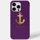 Chic Faux Gold Folie Anker Case-Mate iPhone Case (Achterkant)