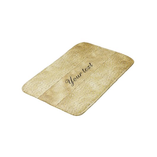 Chic Faux Gold Glitter Chevrons Badmat (Gekanteld)