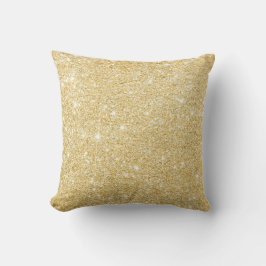Chic Faux Gold Glitter Luxe Kussen