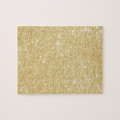 Chic Faux Gold Glitter Luxe Puzzel (Horizontaal)
