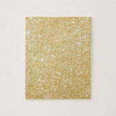 Chic Faux Gold Glitter Luxe Puzzel Legpuzzel (Verticaal)