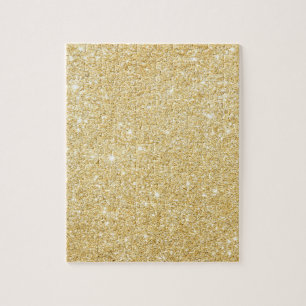 Chic Faux Gold Glitter Luxe Puzzel Legpuzzel