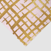 Chic Faux Gold Paint Penseel raster roze Tissuepapier (Detail)