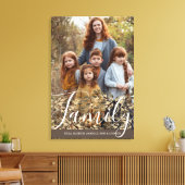 Chic Faux Golden Glitter Foliage Full Photo Canvas Afdruk (Insitu (Woonkamer))