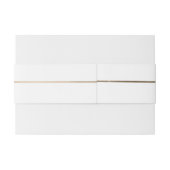 Chic Faux Goud & Wit Huwelijk Uitnodigingen Wikkel (Achterkant Voorbeeld)