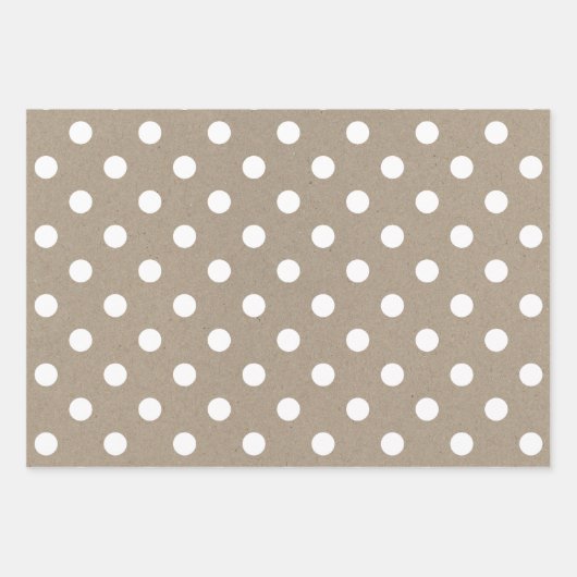 Chic Faux Kraft Paper w/ Fun White Multi-Patterns (Voorkant 2)