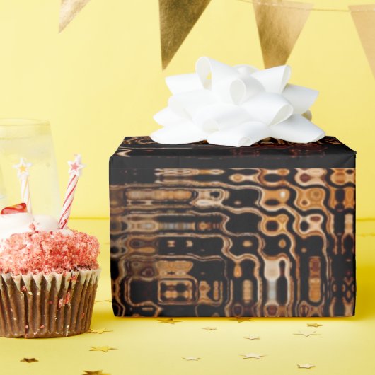 Chic Faux Mosaic Gray Terracotta Design Cadeaupapier (Verjaardagsfeest)