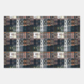 Chic Faux Mosaic Gray Terracotta Design Inpakpapier Vel (Voorkant)