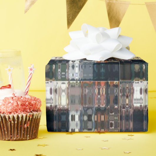 Chic Faux Mosaic Gray Terracotta Design set 2 Cadeaupapier (Verjaardagsfeest)