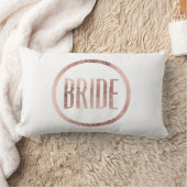 Chic Faux Roos Gold Bride Typografie Kussen (Deken)