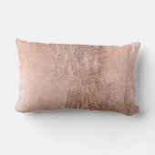 Chic Faux Roos Gold Bride Typografie Kussen (Achterkant)