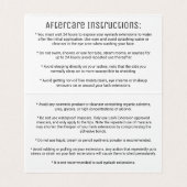 Chic Faux Roos Gold Glitter Sequins Lashes Visitekaartje (Binnenkant ongevouwen)