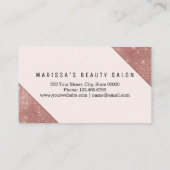 Chic Faux Roos Gold Glitter Sequins Loyalty (Achterkant)