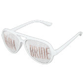 Chic Faux Roos Gold Team Bride Sunbril Aviator Zonnebril (Gekanteld)
